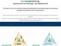 pont-energie.ch Webseite Vorschau