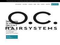 oc-hairsystems.com Webseite Vorschau