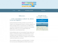 interreligioeser-stadtplan.de Webseite Vorschau