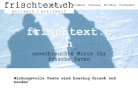 frischtext.ch Webseite Vorschau