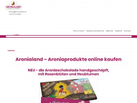 aronialand.at Webseite Vorschau
