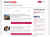 nouvellesdesuisse.com Webseite Vorschau