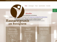 hausaerzte-borsigturm.de Webseite Vorschau