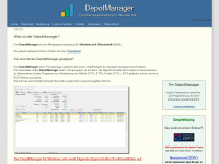 depotmanager.info Webseite Vorschau