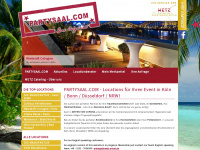 partysaal.com Webseite Vorschau
