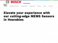 bosch-sensortec.com Webseite Vorschau