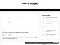 write-insight.de Webseite Vorschau