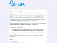 gnupg.org Webseite Vorschau