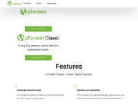 utorrent.com Webseite Vorschau