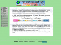 travelshops.net Webseite Vorschau