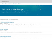 maxdesign.com.au Webseite Vorschau