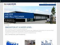 hayer-metalltechnik.de Webseite Vorschau