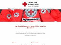 drk-blaustein.de Webseite Vorschau