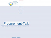 procurement-talk.de Webseite Vorschau