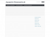 aquaparks-wasserparks.de Webseite Vorschau