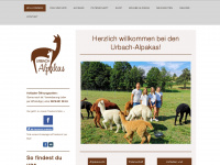 urbach-alpakas.at Webseite Vorschau