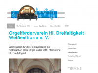 orgelfoerderverein-weissenthurm.de Webseite Vorschau