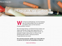 pflanzen-klang-labor.de Webseite Vorschau