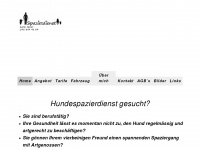 hunde-spazierdienst.ch Webseite Vorschau
