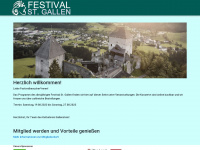 festivalstgallen.at Webseite Vorschau