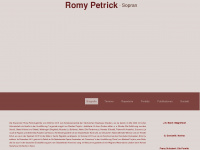 romy-petrick.de Webseite Vorschau
