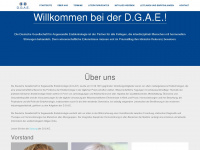 dgae.info Webseite Vorschau