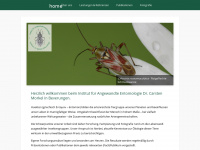 angewandte-entomologie.de Webseite Vorschau