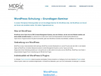 wordpress-schulung.at Webseite Vorschau