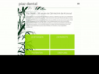 piaz-dental.ch Webseite Vorschau