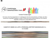 a1-ug.at Webseite Vorschau
