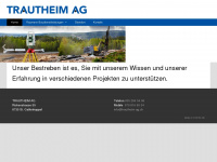 trautheim-ag.ch Webseite Vorschau