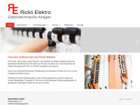 rickli-elektro.ch Webseite Vorschau