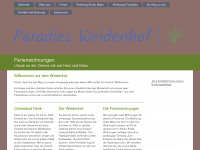 paradies-weidenhof.de Webseite Vorschau