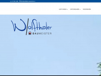 wolfthaler-baumeister.at Webseite Vorschau