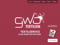 gwo-textilien.de Webseite Vorschau