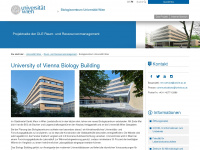 biologiezentrum.univie.ac.at Webseite Vorschau