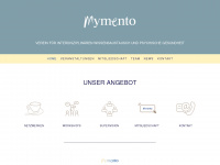 mymento.at Webseite Vorschau