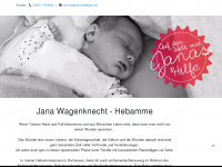 hebamme-jana-wagenknecht.de Webseite Vorschau