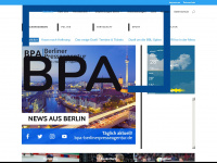 bpa-berlinerpresseagentur.de Webseite Vorschau