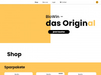 biowin.ch Webseite Vorschau