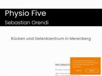 physio-five.de Webseite Vorschau