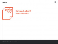 pollu.ch Webseite Vorschau