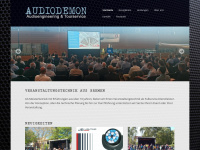 audiodemon.com Webseite Vorschau