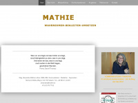 mathie.at Webseite Vorschau