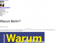 warumberlin.de Webseite Vorschau