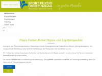 sport-physio-therapie.com Webseite Vorschau