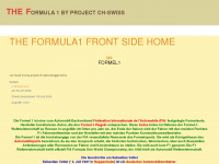 the-formula1.ch Webseite Vorschau