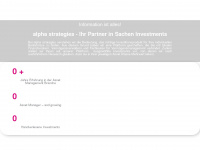 alpha-strategies.at Webseite Vorschau
