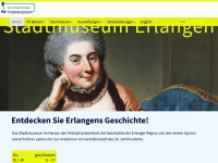 stadtmuseum-erlangen.de Webseite Vorschau