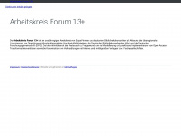forum13plus.de Webseite Vorschau